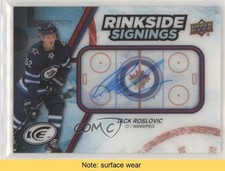 2017-18 Upper Deck Ice Rinkside Signings Jack Roslovic #RS-JR Auto READ 7ci