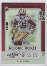 2021 Panini Contenders Optic Rookie Ticket Silver Prizm Elijah Mitchell Eli dq2