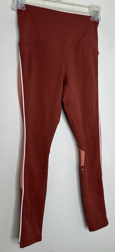 Women’s Zyia Active Side Stripe High Rise Legging in burnt orange gym Sz 0 - Picture 2 of 4