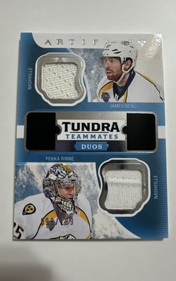 2016-17 Upper Deck Artifacts - Tundra Teammates Duo Relics Pekka Rinne, James...