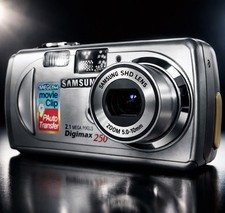 Samsung Digimax 250 2.1MP Compact Digital Camera Silver Tested Working