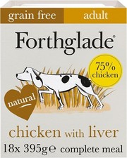 Forthglade Wet Dog Food (18 x 395g Trays) - Grain Free & Hypoallergenic Dog Foo