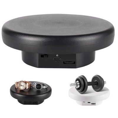 360° Electric Rotating Platform with Type-C Cable, 6.3in / 15lb Motorized Rot...