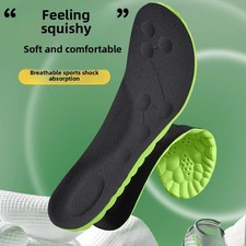 1 Pair Sport Running Insoles with 4D Cushion Breathable Deodorant Shoe Pad