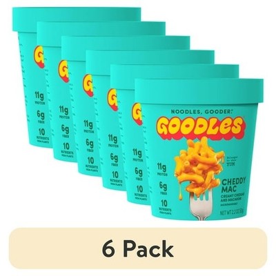 6 pack,Goodles Mac, Cheese Cheddy Mac Microwaveable Macaroni Cup,2.2oz.