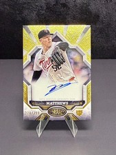 2025 Topps Tier One #BOA-ZM Zebby Matthews Break Out Autographs #/299