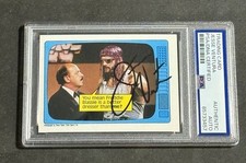 JESSE VENTURA 1985 TOPPS WWF WRESTLING SIGNED AUTOGRAPHED CARD PSA/DNA CERTIFIED