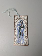 Bookmark Vintage Embroidered Religious Mary J...