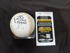 Patrick Bailey Signed Official Gold Glove Baseball San Francisco Giants JSA Auth