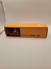 Vintage KODAK READY FILE 35MM Slide Container Red Plastic Storage Box