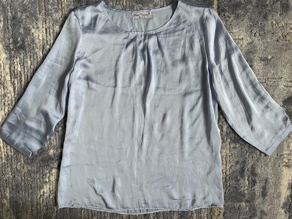 Women French Connection Shirt Blue Polyester 40 /