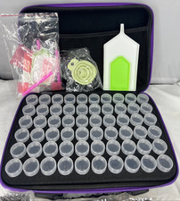 Diamond painting storage boxes/slots for beads storage and art acc, 60 container