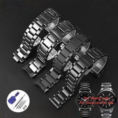 Ceramic Watch Strap Fit For Armani AR1451 AR1452 AR1400 AR1410 AR1421 AR70002 