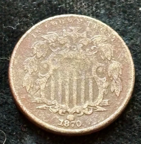1870-P Shield Nickel — photo from another recent sale