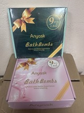 Anyask Bath Bomb Set Multicolor 18pcs Unisex 2.8oz Each Aromatherapy Spa Gift