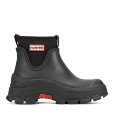 Hunter Women's - Eloise Lug Sole Waterproof Neoprene Rain Booties - BLACK