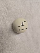 Vintage 1960s 1970s White Four Speed Shifter Ball 38 Nf Threads Hurst Shifter