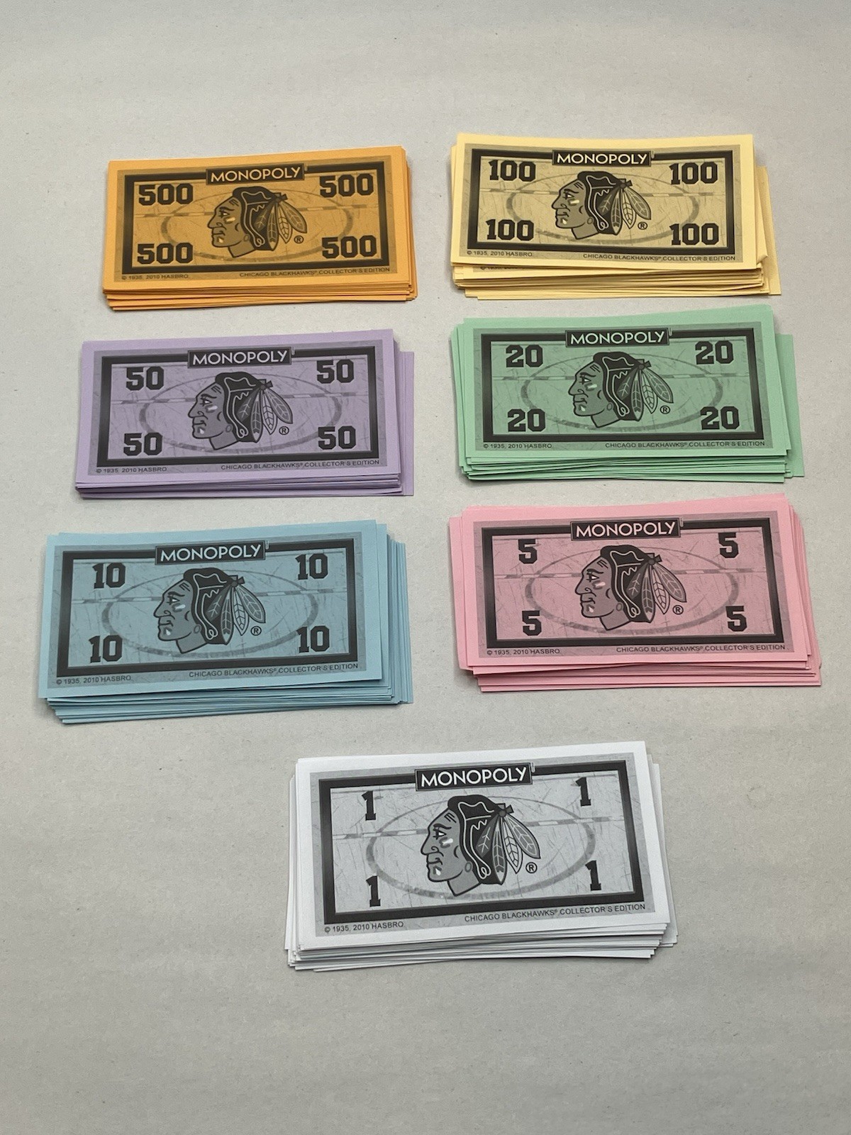 Monopoly Chicago Blackhawks Collector's Edition 2010 NHL 100% Complete