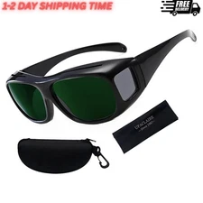 Wrap-Around Laser Safety Glasses 200nm-2000nm Protective Goggles OD5+ For Tat...