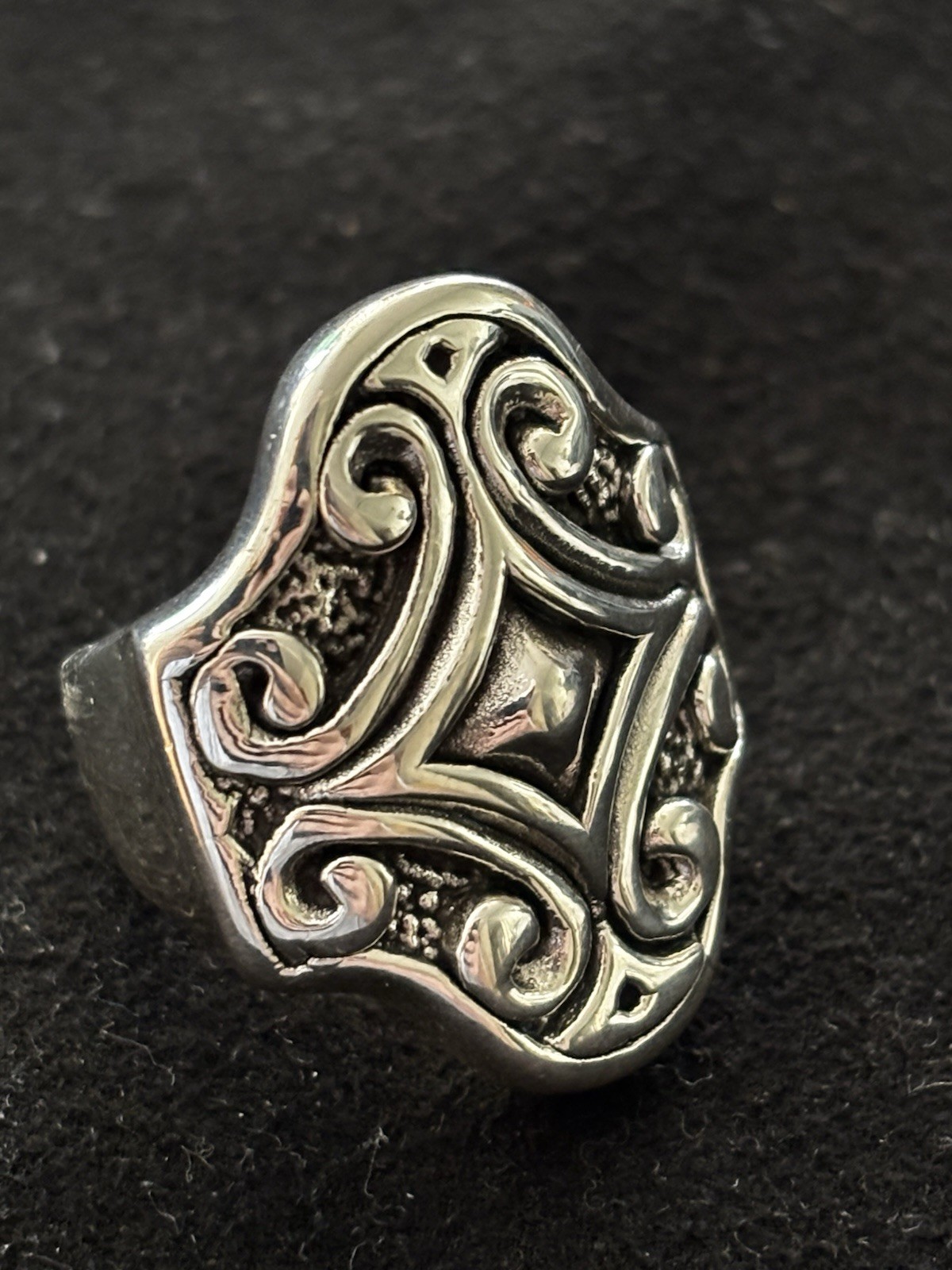 ELECTROFORM SIGNED K STERLING STATEMENT RING UNIQ… - image 3