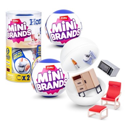 Mini Brands Home 2er-Pack ZURU Überraschungskapsel Miniaturspielzeug Puppenhaus