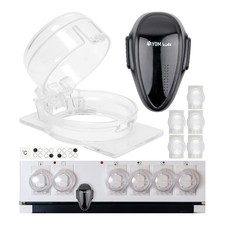 Herdknopf Kindersicherung 6er Set mit Backofen Sicherung Baby Schutz K&uuml;che