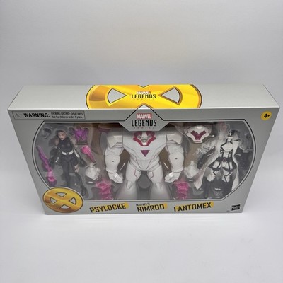 Marvel Legends Series X-Men Psylocke, Nimrod, and Fantomex Action