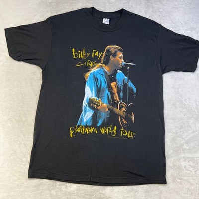 Vintage 1993 Billy Ray Cyrus Platinum World Tour T-shirt XL Black