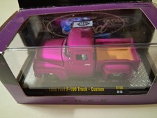 M2 2025 Ford F-100 1956 Pic Up Custom Metallic Purple w/ Acrylic Case ( NEW )