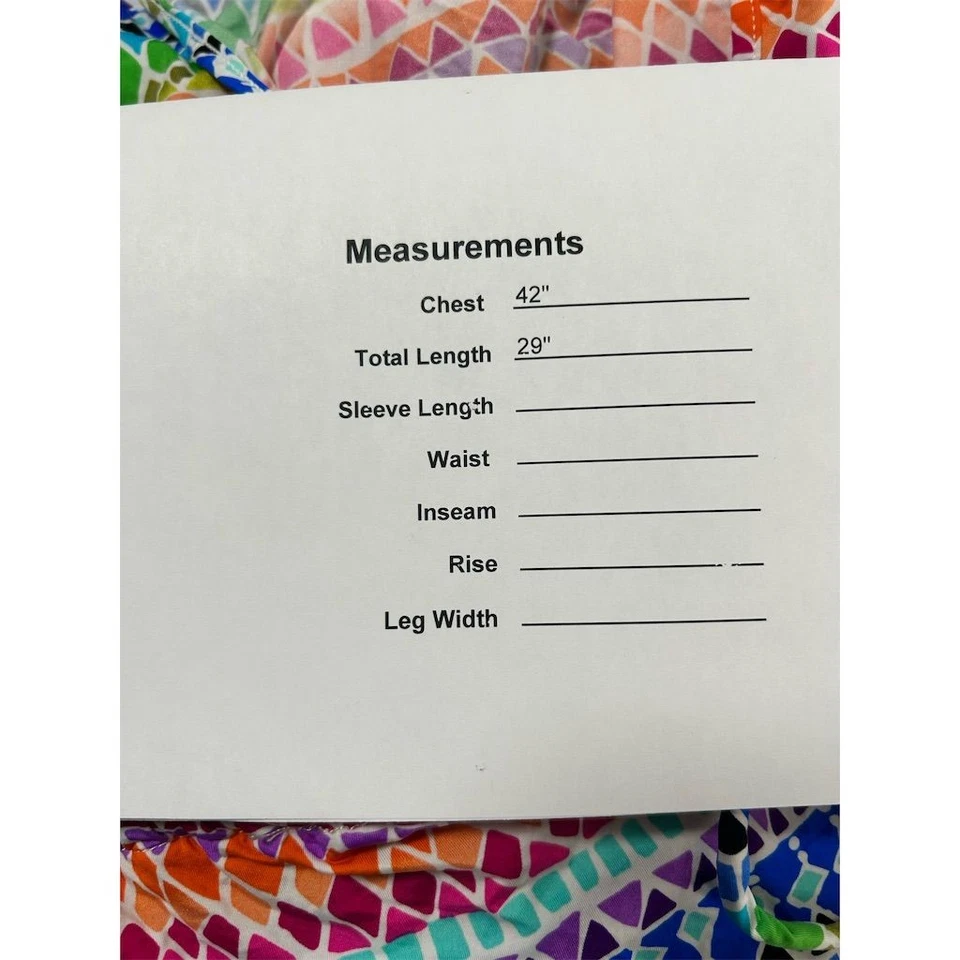 La Blanca Women's Multicolor Geometric Swim Cover Up Tunic Top M - Image 2 of 4