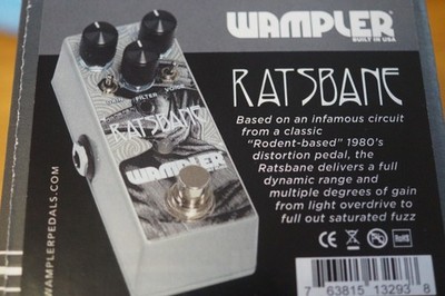 Wampler Ratsbane Pedal Distortion - Gray for sale online | eBay