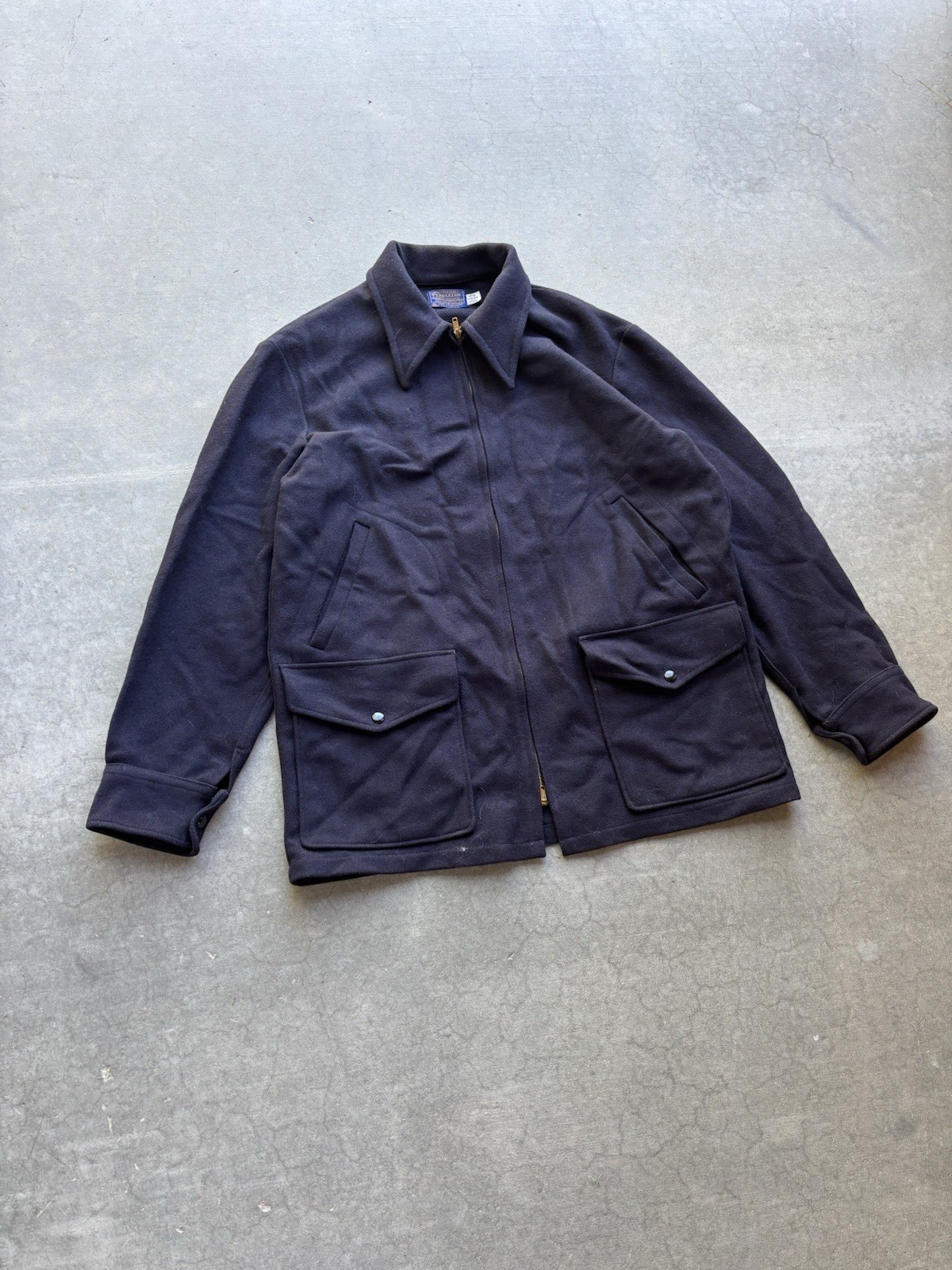Pendleton Lobo Jacket Mens L Thinsulate Bomber USA Made Virgin Wool Cargo 90s