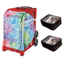 Zuca Explosion bag with 2 Small Utility Pouch Red Frame