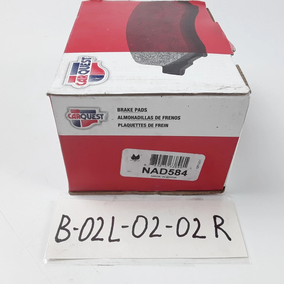 Juego de pastillas de freno de disco trasero Carquest NAD584 para Ford Probe 1993 1994 1995 1996 1997 Foto 4 de 4