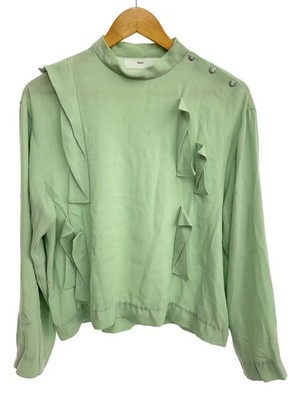 TOGA PULLA Georgette satin shirts 38 GRN TP72-FJ217