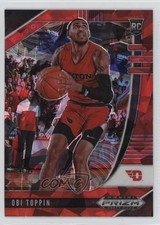 2020-21 Panini Prizm Draft Picks Red Ice Prizm Obi Toppin #47 0zc4