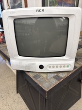 RCA CRT TV 9" Inch Television Model E09310WH w/ Video in Photos Untested