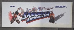 NEO-GEO SNK HYPER 64 SAMURAI SHODOWN MARQUEE ORIGINAL NEW OLD STOCK