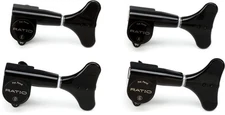 Graph Tech PRB-4400-BO Bass Ratio 4-In-Line Y Key Tuning Machines - Black