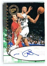 Morris Peterson Michigan State Basketball Press Pass autograph rookie card Auto. rookie card picture