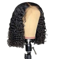 14in Women Afro Curly Kinky Full Wig Short Curly Hair Wig Brazilian Fancy