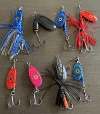Lot of 1 Blue Fox Vibrax and 7 Kodiak Custom ...