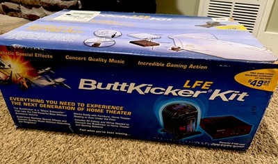 ButtKicker KIT BKA-1000-4 Power Amplifier with Buttkicker LFE BASS shaker NIB 