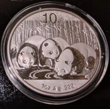 6x Panda 2013  10 Yuan Silber Münze China 1 Unze Feinsilber  in Orginalkapsel