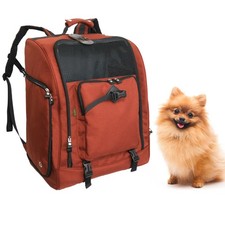 Mochila portaperros de nailon Cordura con accesorio para cinturón de seguridad de coche