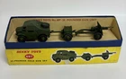 Vintage Dinky Toys 697 25-Pounder Field Gun Set Military Green In Original Box