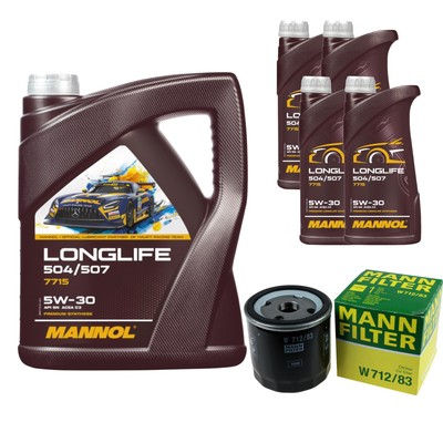 MANN Ölfilter 9L MANNOL Longlife 504/507 5W-30 für Lexus IS I JCE1_ GXE1_ 200