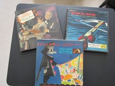 45 rpm record sets, two rca victor and one mgm