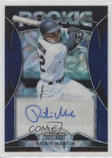 2019 Panini Prizm Rookie Navy Blue Kaleidoscope 17/35 Richie Martin Auto sh7