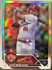 Alec Burleson 2023 Topps Chrome Update #USC90 (RC) Rookie Debut Refractor
